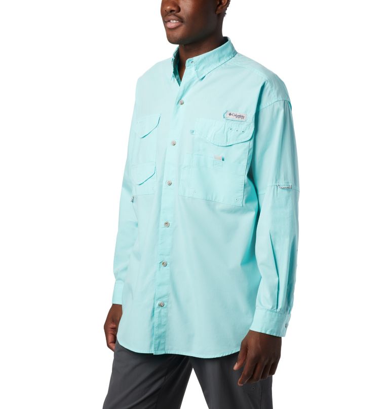 Columbia, Shirts, Columbia Mens Pfg Long Sleeve Fishing Shirt Activewear  Light Blue Mens Large