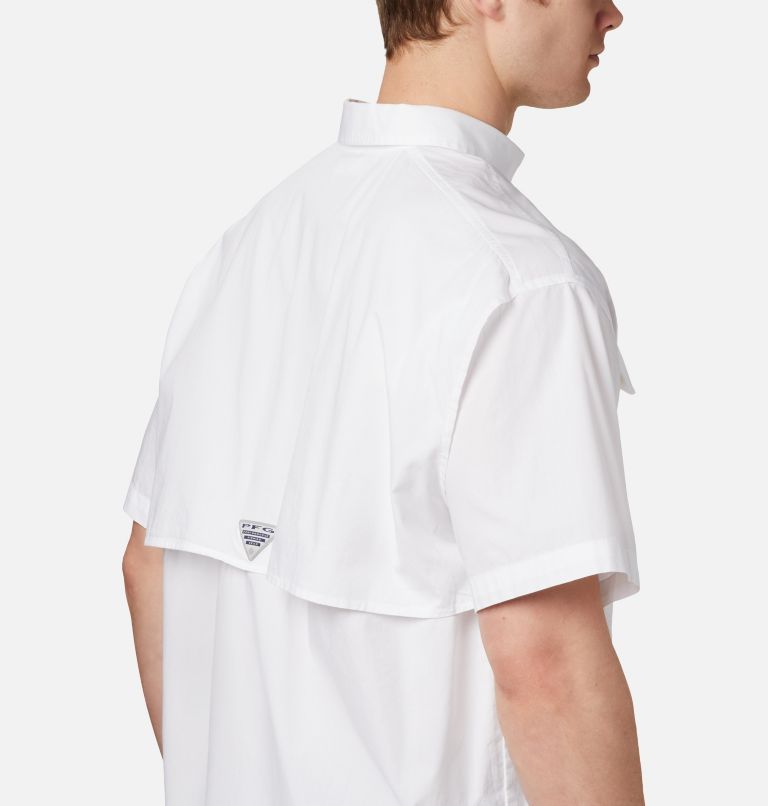 Men’s PFG Bonehead Short Sleeve Shirt, Color: White, image 3