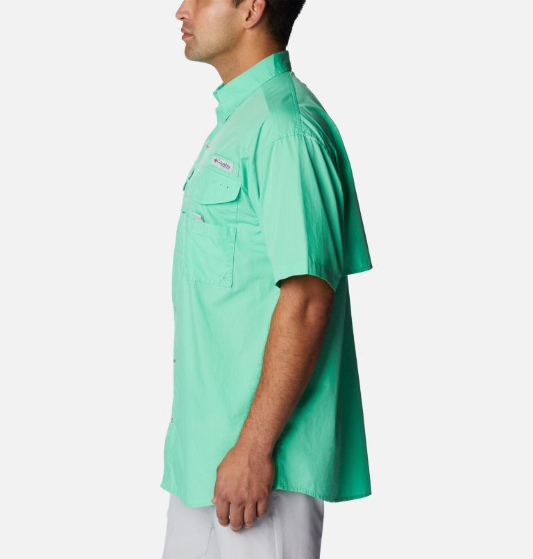 Men’s PFG Bonehead Short Sleeve Shirt, Color: Light Jade, image 3