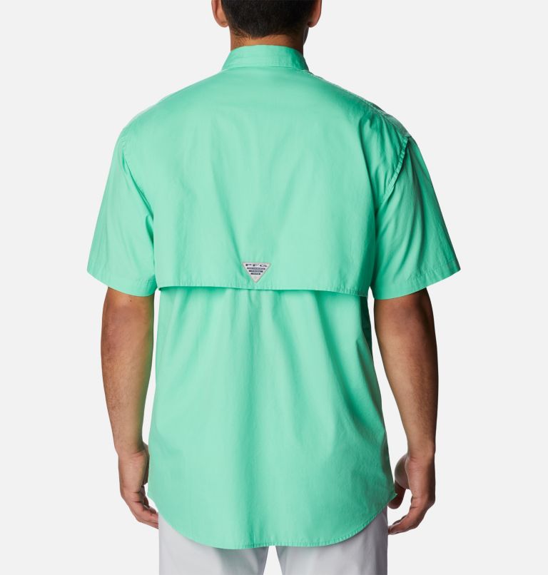 Thumbnail: Men’s PFG Bonehead Short Sleeve Shirt, Color: Light Jade, image 2