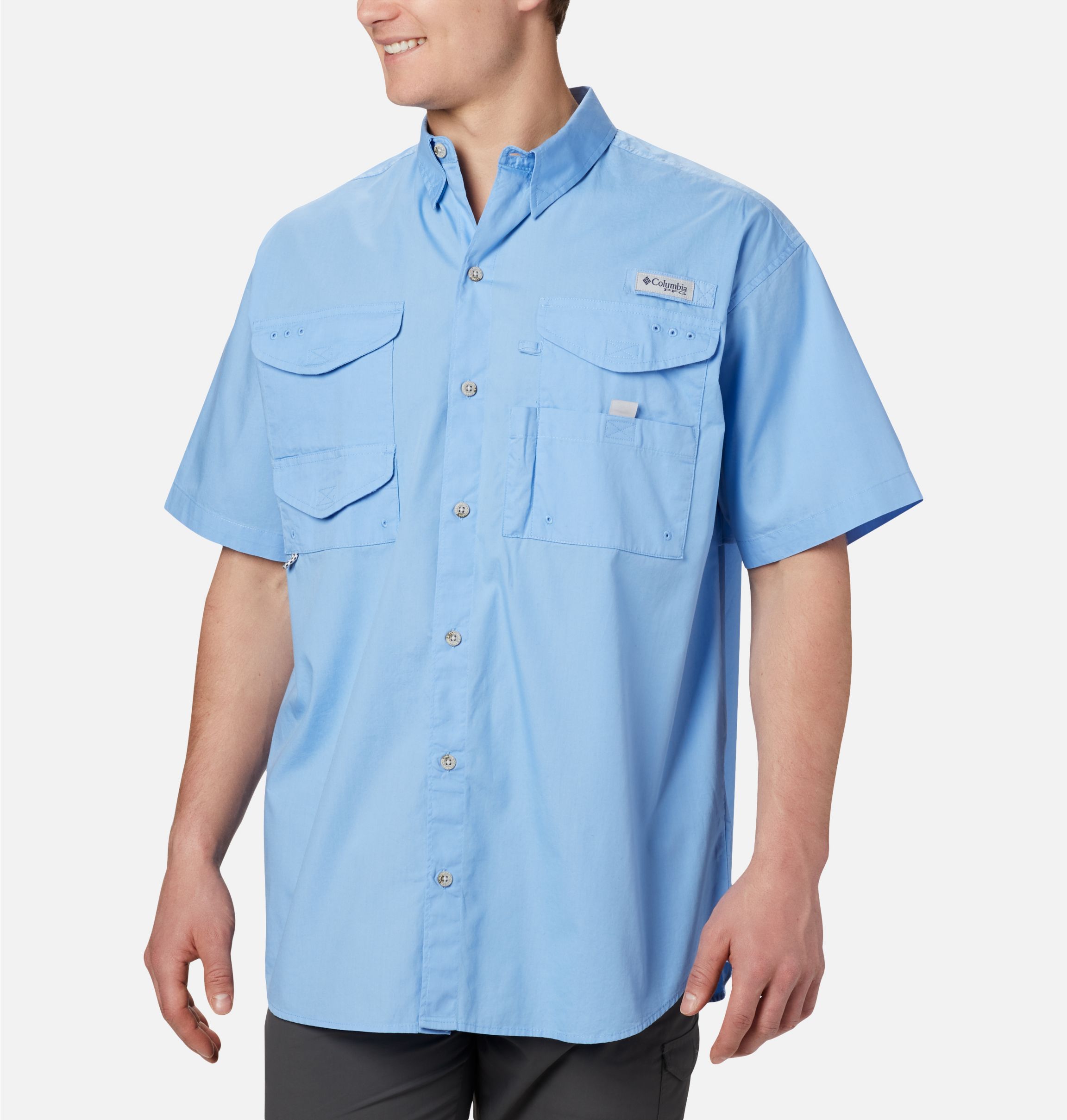 Cabelas 6 Pocket Button Up Mens Cotton Shooting/Fishing Shirt Size