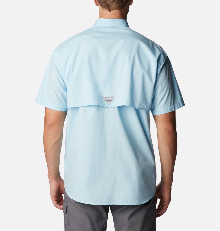 Thumbnail: Men’s PFG Bonehead Short Sleeve Shirt, Color: Spring Blue, image 2