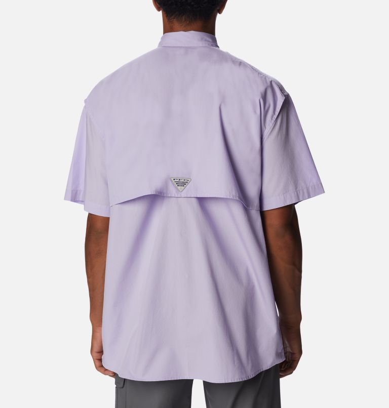 Men’s PFG Bonehead Short Sleeve Shirt, Color: Soft Violet, image 2