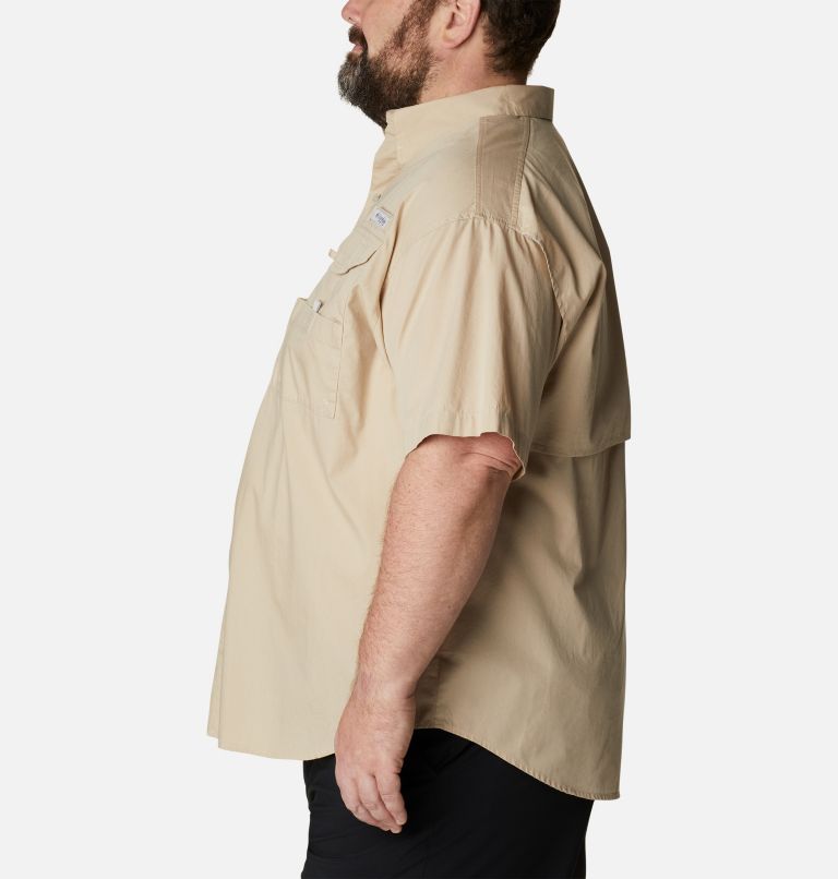 Men’s PFG Bonehead Short Sleeve Shirt - Big, Color: Fossil, image 3