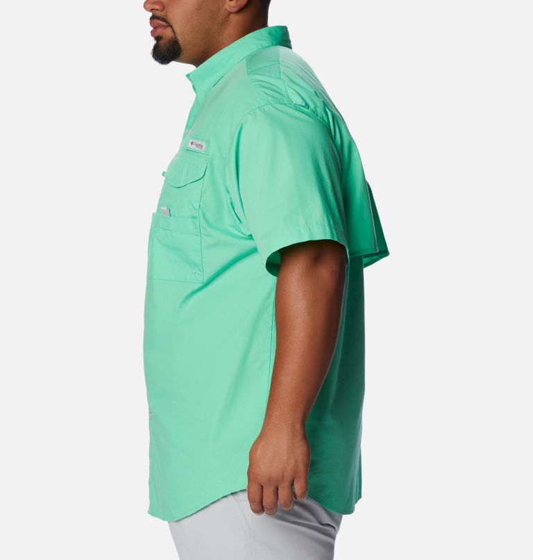 Thumbnail: Men’s PFG Bonehead Short Sleeve Shirt - Big, Color: Light Jade, image 3