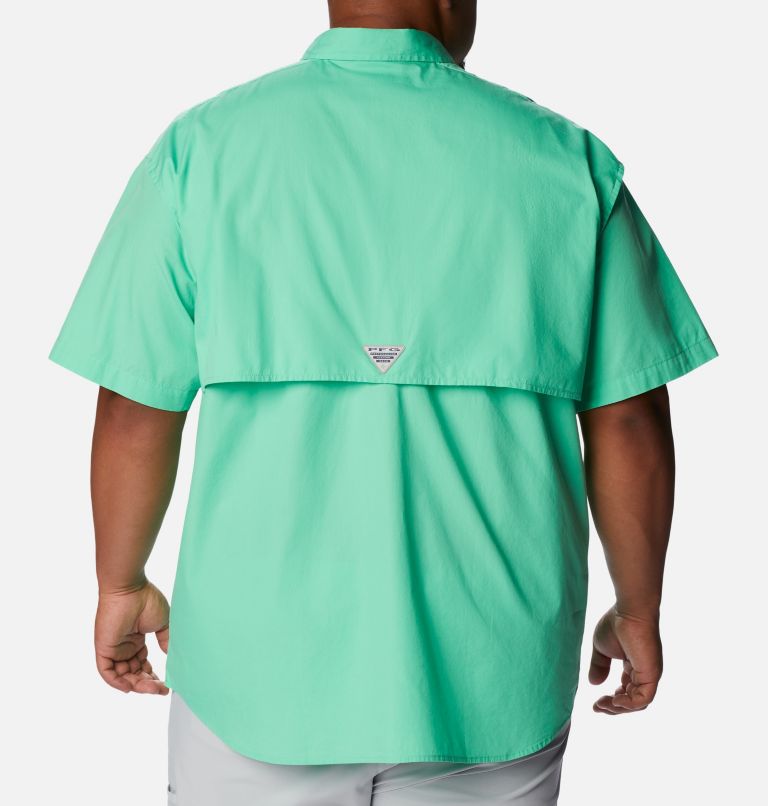 Thumbnail: Men’s PFG Bonehead Short Sleeve Shirt - Big, Color: Light Jade, image 2