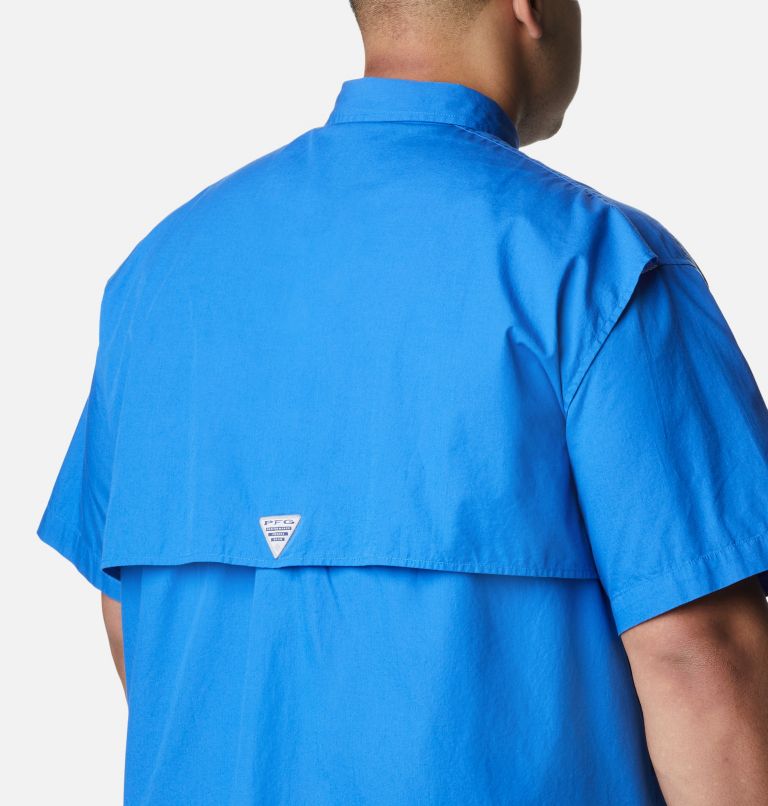 Thumbnail: Men’s PFG Bonehead Short Sleeve Shirt - Big, Color: Vivid Blue, image 5