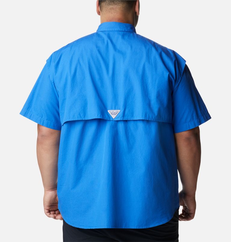 Men’s PFG Bonehead Short Sleeve Shirt - Big, Color: Vivid Blue, image 2