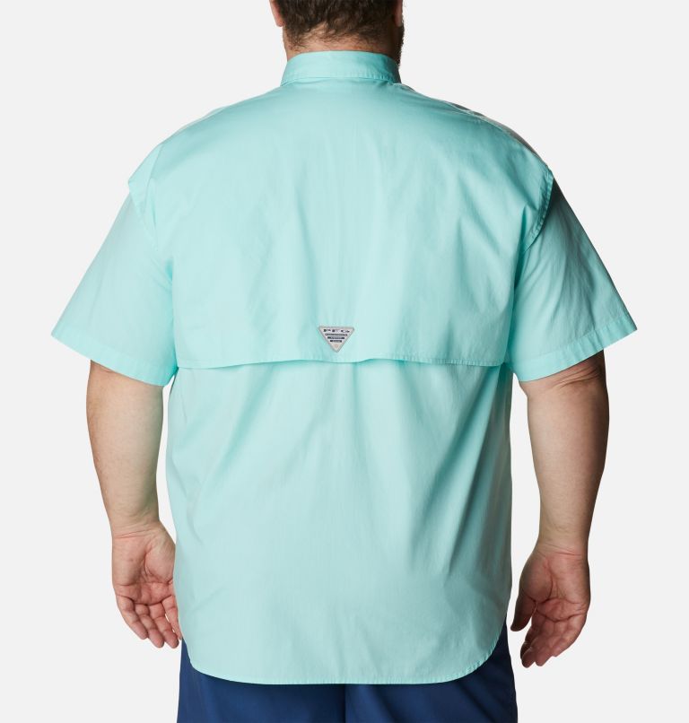 Thumbnail: Men’s PFG Bonehead Short Sleeve Shirt - Big, Color: Gulf Stream, image 2