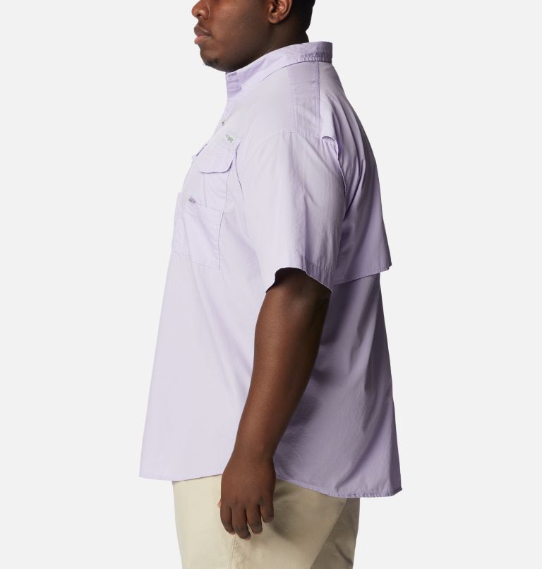 Thumbnail: Men’s PFG Bonehead Short Sleeve Shirt - Big, Color: Soft Violet, image 3