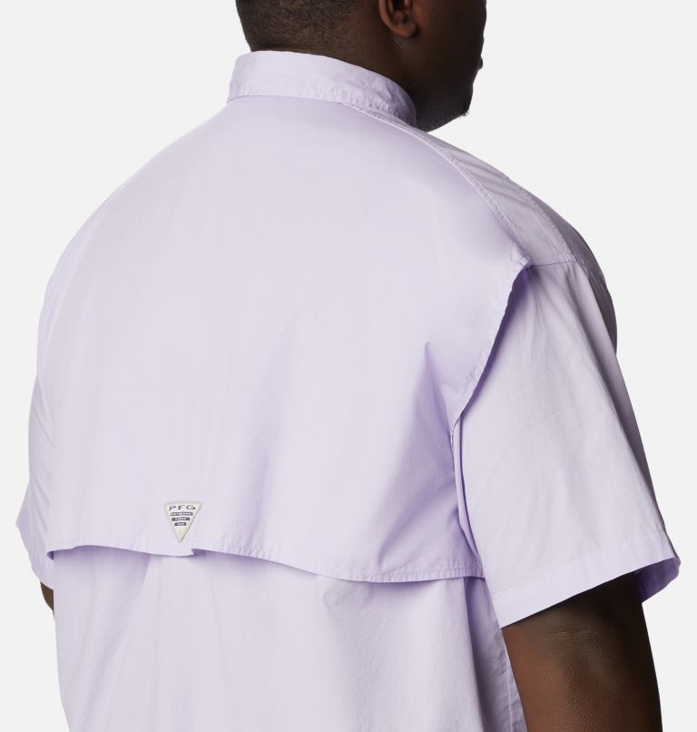 Men’s PFG Bonehead Short Sleeve Shirt - Big, Color: Soft Violet, image 5