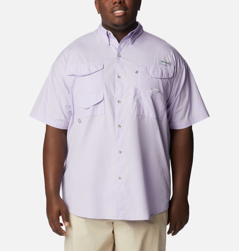 Thumbnail: Men’s PFG Bonehead Short Sleeve Shirt - Big, Color: Soft Violet, image 1