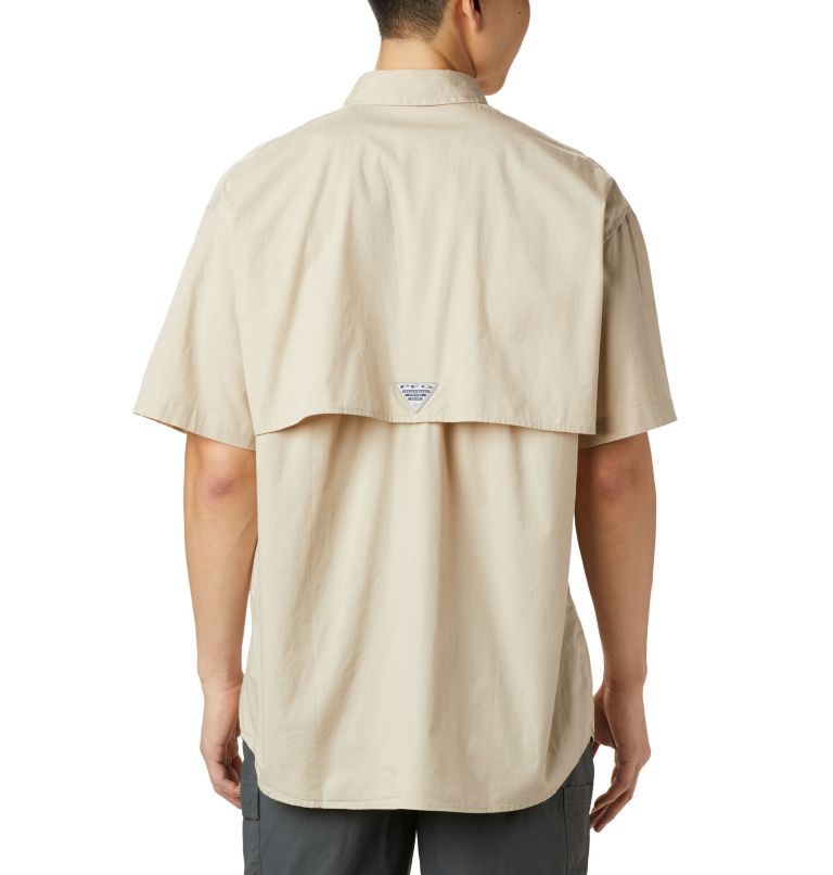 Men’s PFG Bonehead Short Sleeve Shirt - Tall, Color: Fossil, image 2