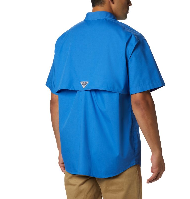 Men’s PFG Bonehead Short Sleeve Shirt - Tall, Color: Vivid Blue, image 2