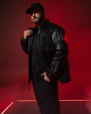 Man in a Vader convertible jacket 