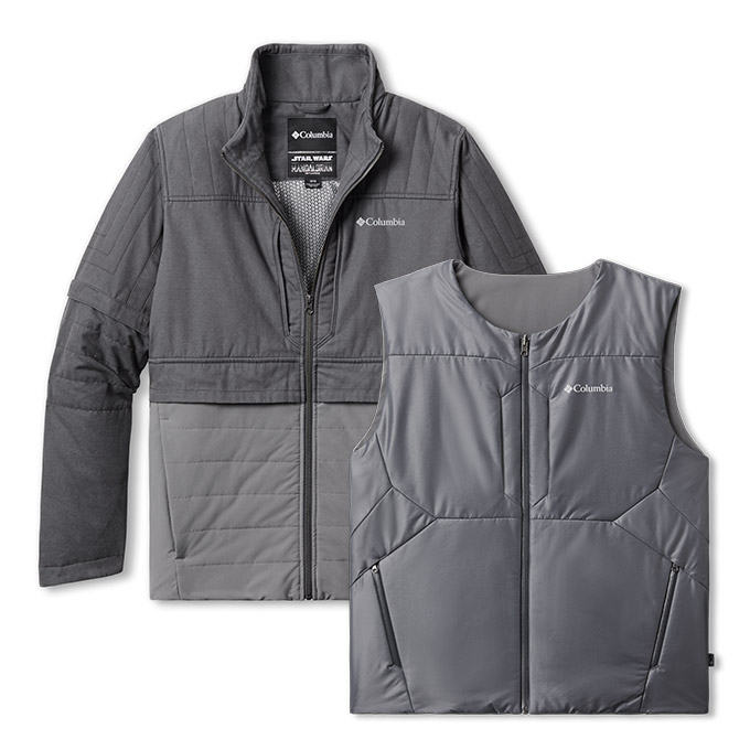 Mando jacket and vest shown separately. 