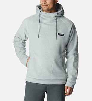 A man in a Columbia hoodie.