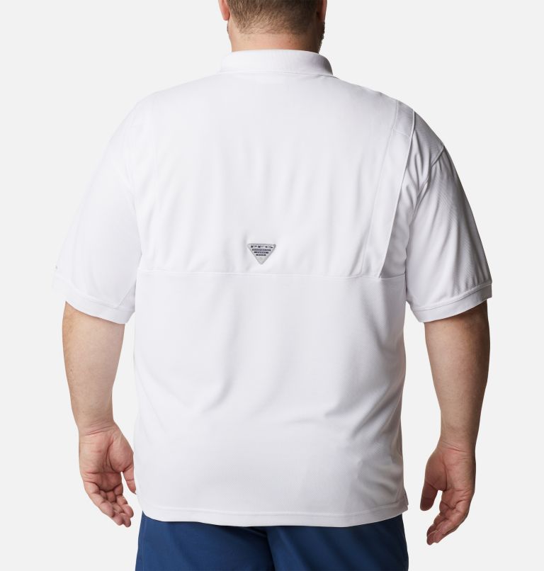 Thumbnail: Men’s PFG Perfect Cast Polo Shirt - Big, Color: White, image 2