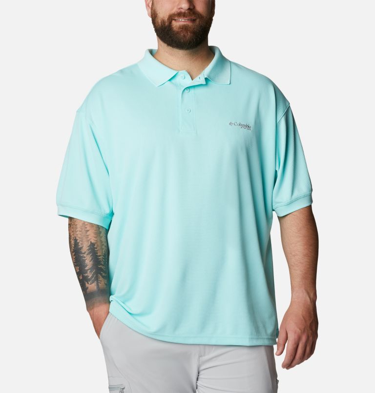 Men’s PFG Perfect Cast Polo Shirt - Big, Color: Gulf Stream, image 1