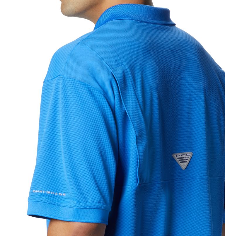 Men’s PFG Perfect Cast Polo Shirt - Tall, Color: Vivid Blue, image 3