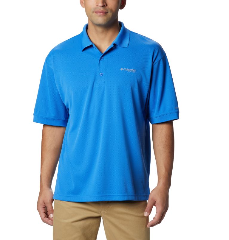 Thumbnail: Men’s PFG Perfect Cast Polo Shirt - Tall, Color: Vivid Blue, image 1