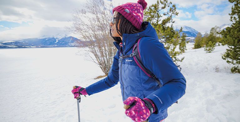 Check out Columbia Sportswear’s guide to snowshoeing, including a checklist of everything you’ll need to bring on your adventure.