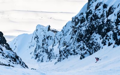 Skiing in Greenland.