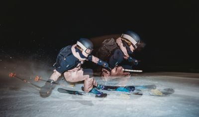 Erin skiing.