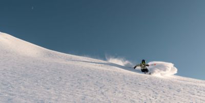 Erin skiing.