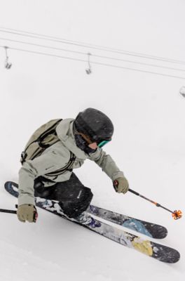 Erin skiing.