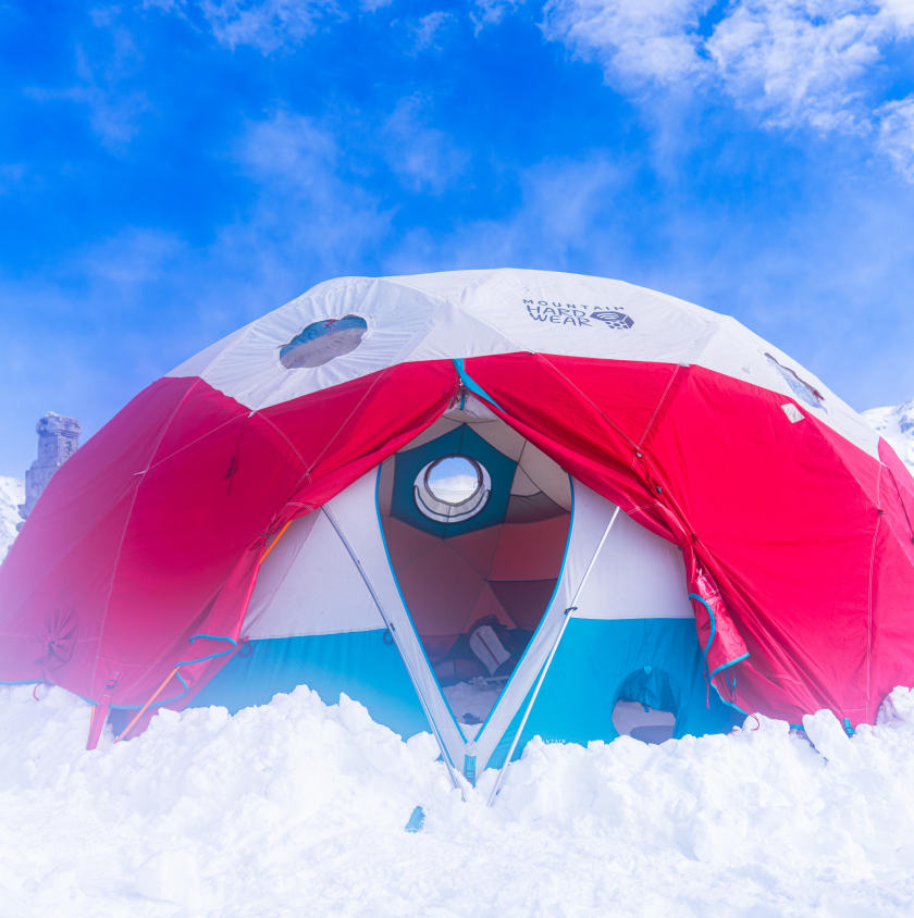 The Space Station™ Dome Tent at basecamp.