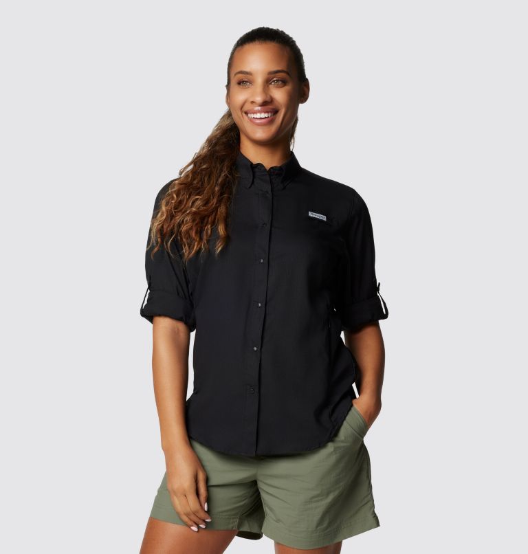 Women's PFG Tamiami II Long Sleeve Shirt, Color: Black, image 7