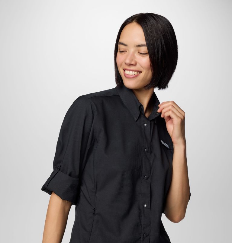 Chemise à manches longues PFG Tamiami II pour femme, Color: Black, image 5