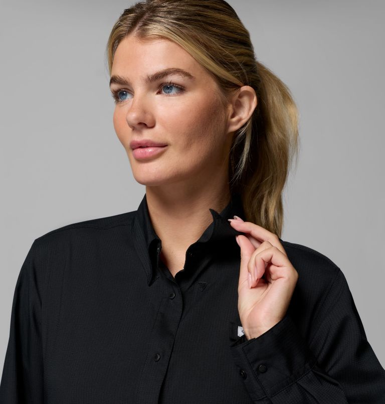 Women's PFG Tamiami II Long Sleeve Shirt, Color: Black, image 8