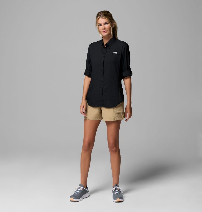 Women's PFG Tamiami II Long Sleeve Shirt, Color: Black, image 2
