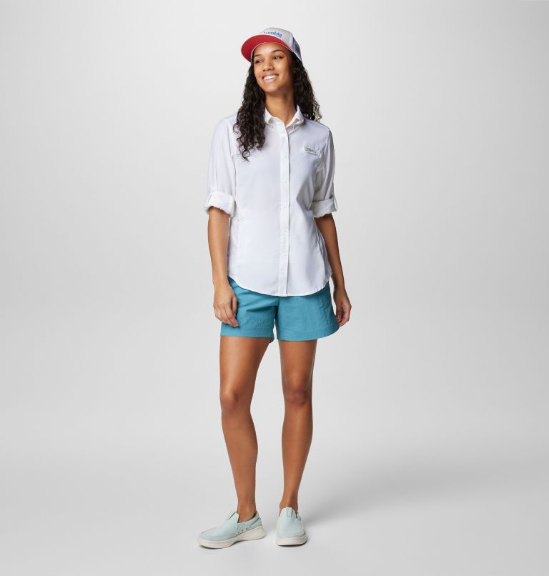 Women's PFG Tamiami II Long Sleeve Shirt, Color: White, image 3