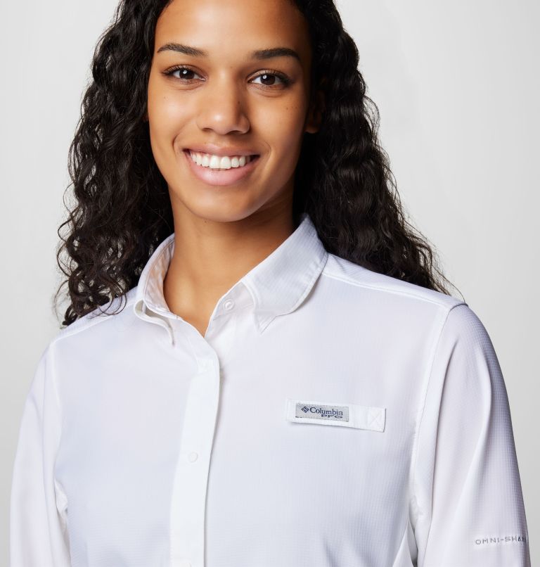 Women's PFG Tamiami II Long Sleeve Shirt, Color: White, image 5
