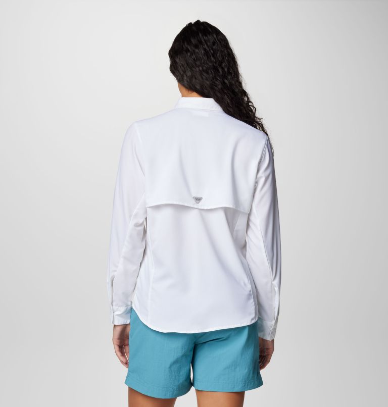 Columbia Women's Anytime Lite Long Sleeve Shirt, White, Large