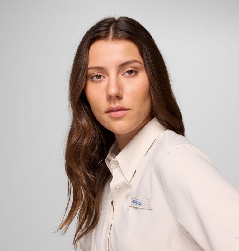 Women's PFG Tamiami II Long Sleeve Shirt, Color: Dark Stone, image 5
