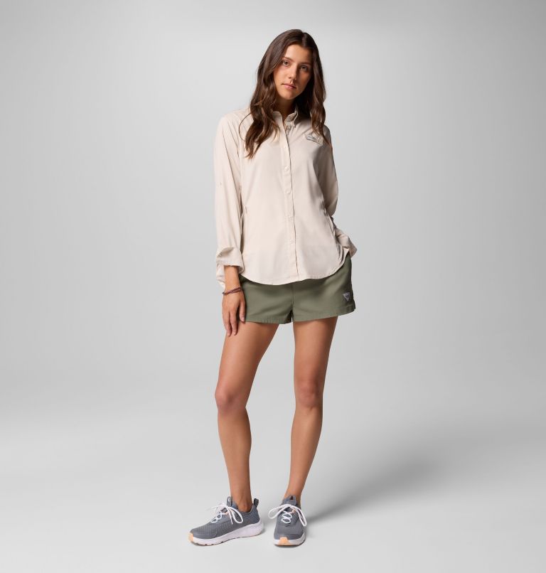 Women's PFG Tamiami II Long Sleeve Shirt, Color: Dark Stone, image 10