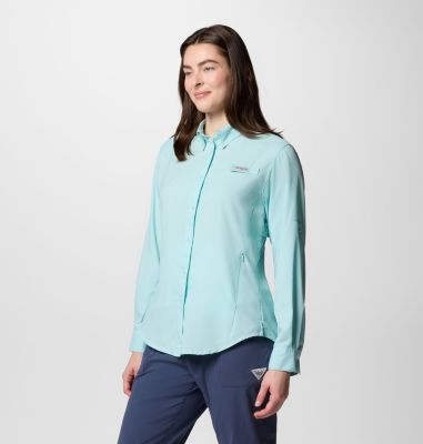 Women's PFG Tamiami II Long Sleeve Shirt, Color: Spray, image 7