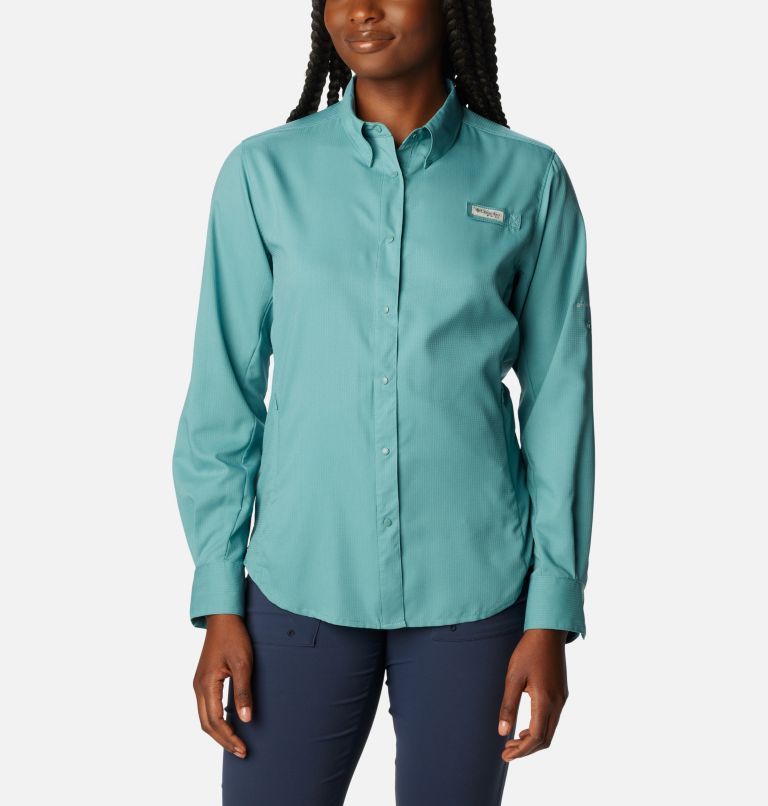 Women’s PFG Tamiami II Long Sleeve Shirt, Color: Tranquil Teal, image 1