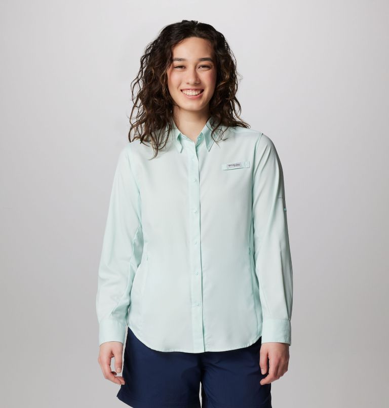 Thumbnail: Women’s PFG Tamiami II Long Sleeve Shirt, Color: Icy Morn, image 7
