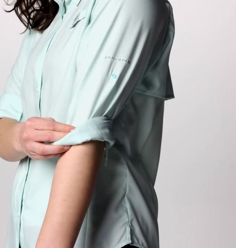 Chemise à manches longues PFG Tamiami II pour femme, Color: Icy Morn
