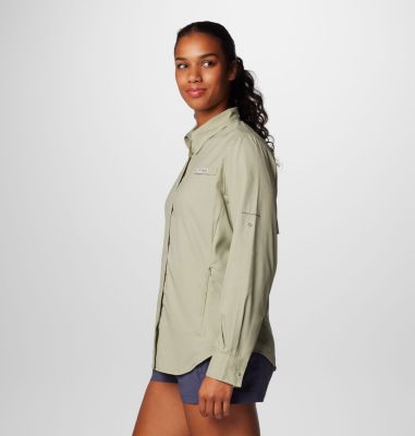 Women's PFG Tamiami II Long Sleeve Shirt, Color: Safari, image 4