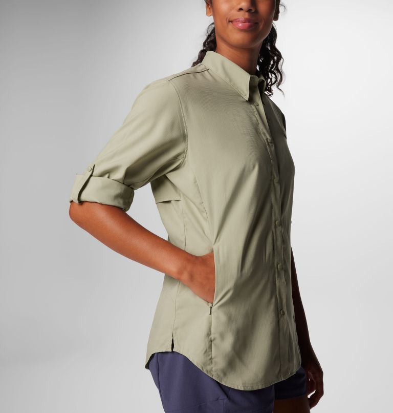 Women's PFG Tamiami II Long Sleeve Shirt, Color: Safari, image 7