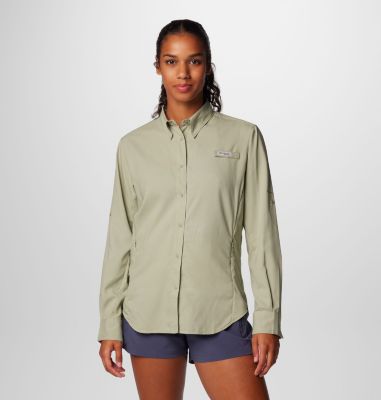 Women's PFG Tamiami II Long Sleeve Shirt, Color: Safari, image 1