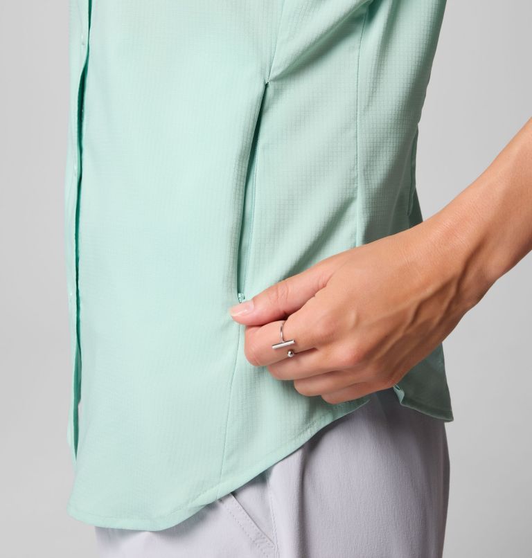 Women's PFG Tamiami II Long Sleeve Shirt, Color: Misty Jade, image 9