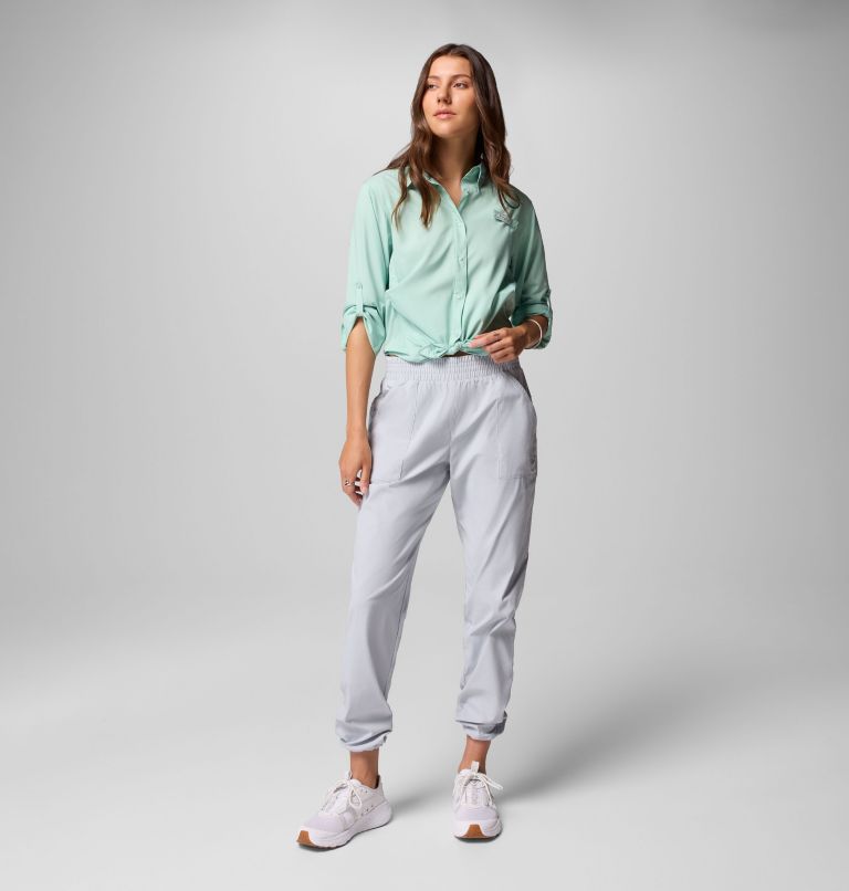 Women's PFG Tamiami II Long Sleeve Shirt, Color: Misty Jade, image 2