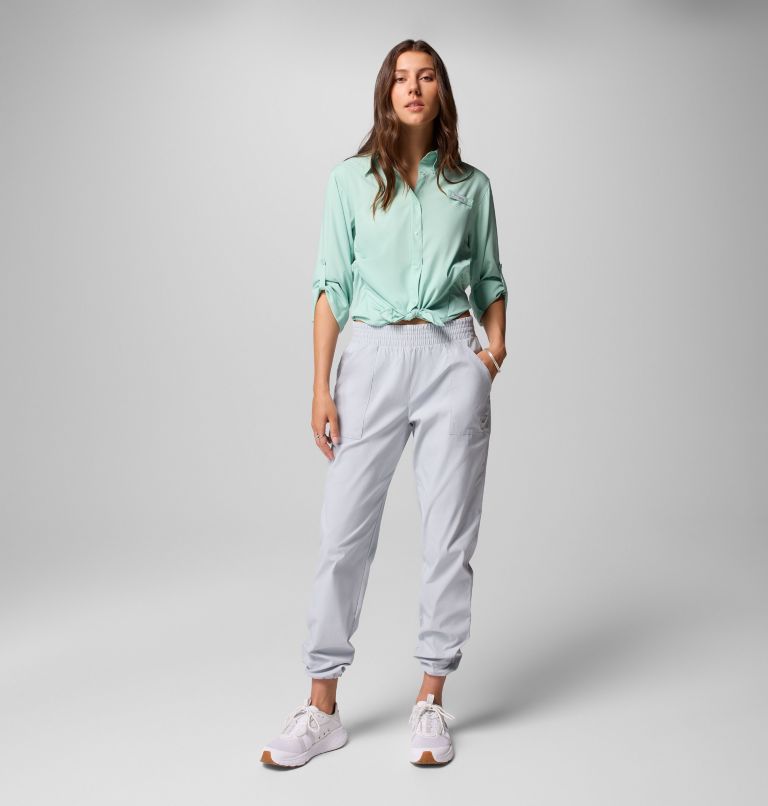 Women's PFG Tamiami II Long Sleeve Shirt, Color: Misty Jade, image 11